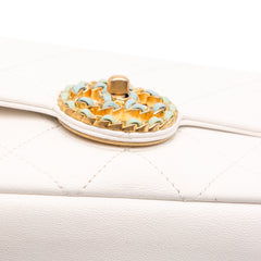 CC Quilted Calfskin Single Flap