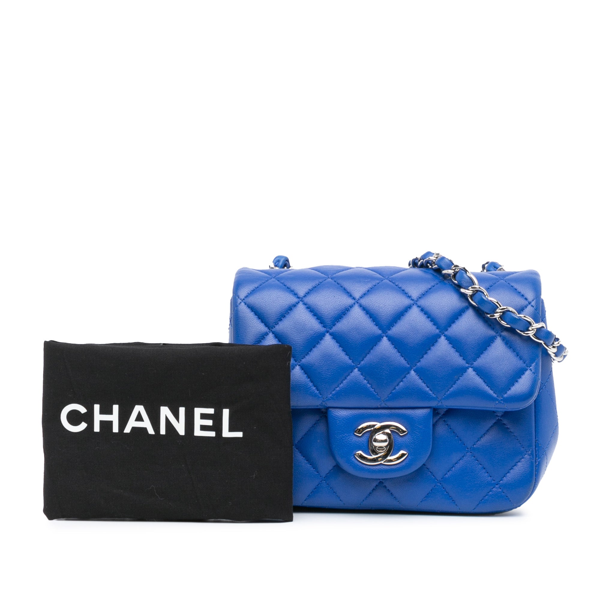 Mini Square Classic Lambskin Single Flap