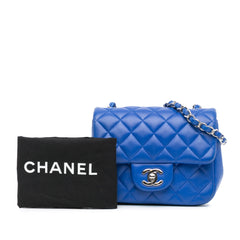 Mini Square Classic Lambskin Single Flap