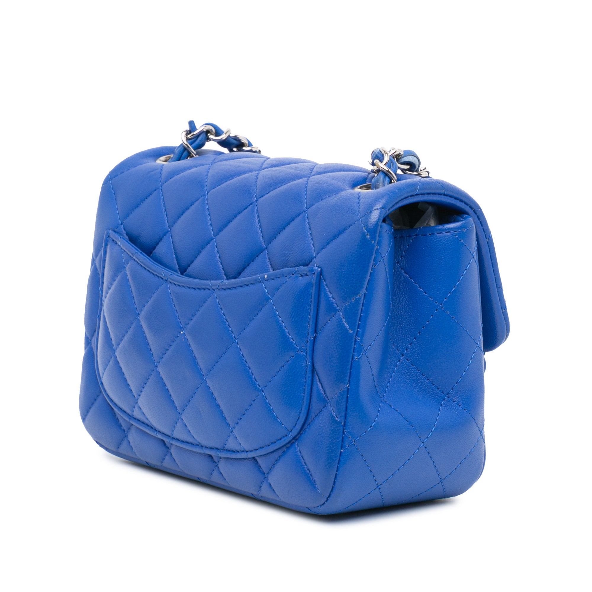 Mini Square Classic Lambskin Single Flap