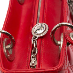 Medium Lambskin Cannage Lady Dior