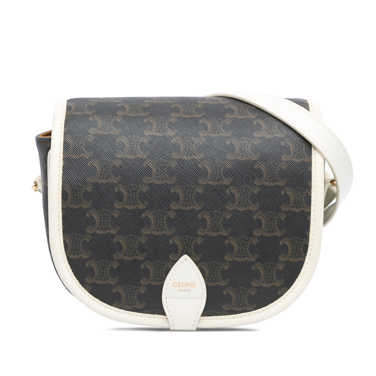 Medium Triomphe Coated Canvas Folco Crossbody