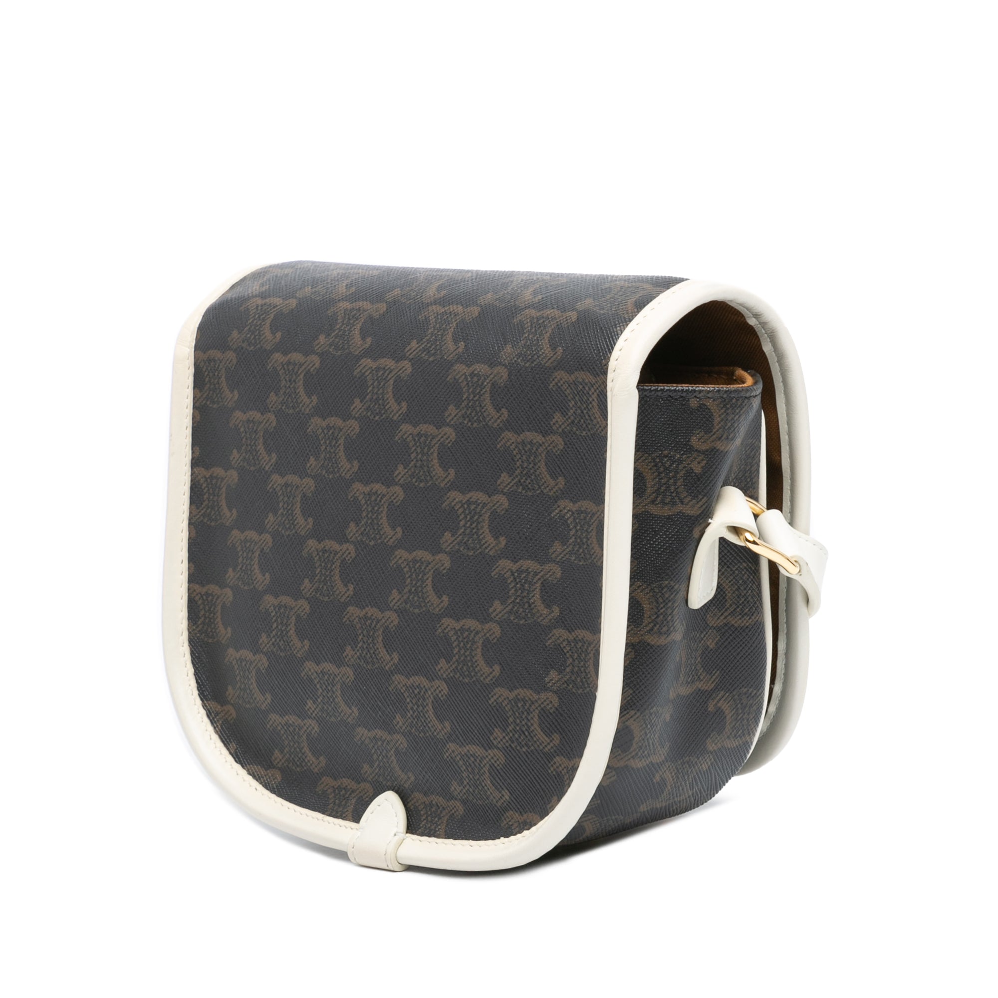 Medium Triomphe Coated Canvas Folco Crossbody