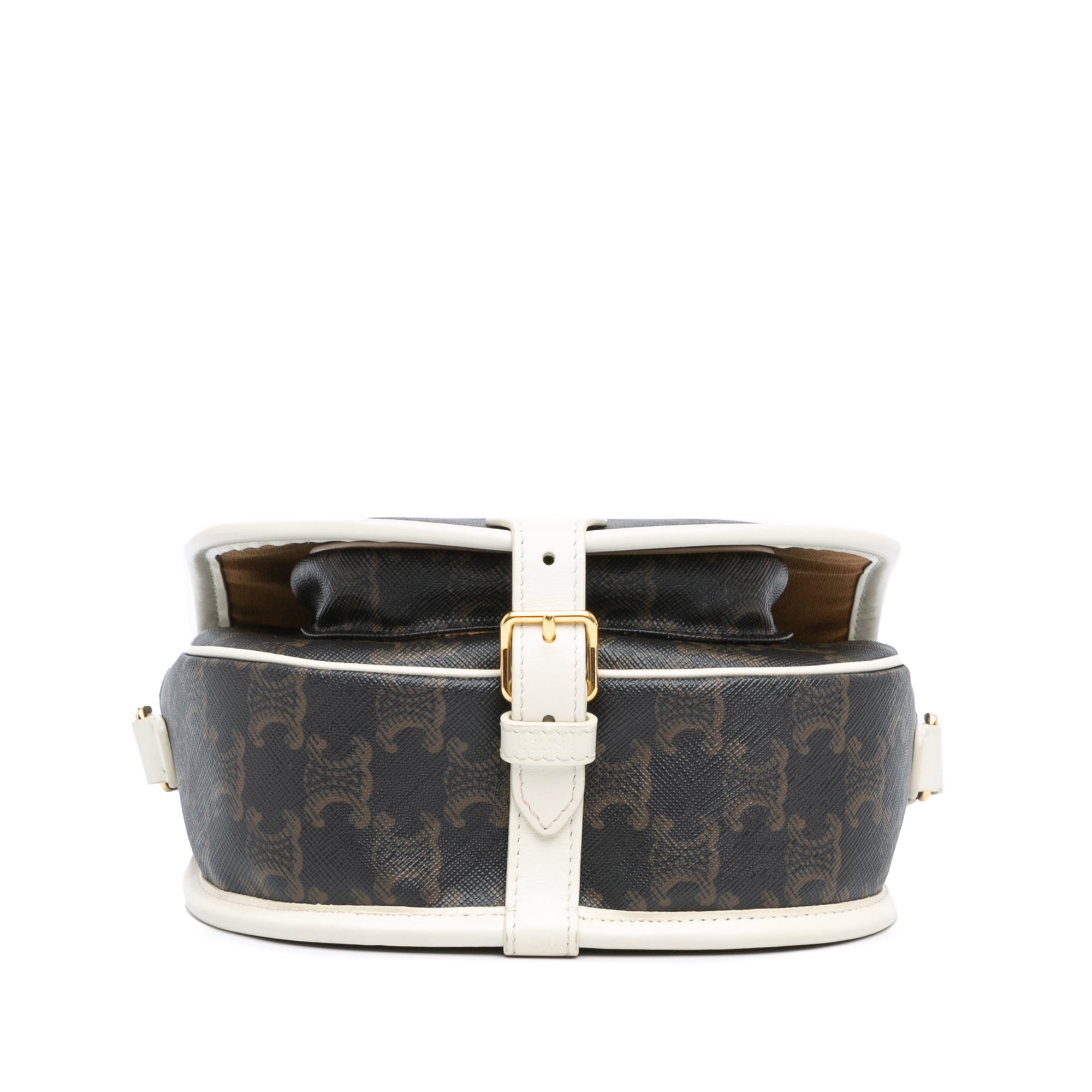 Medium Triomphe Coated Canvas Folco Crossbody