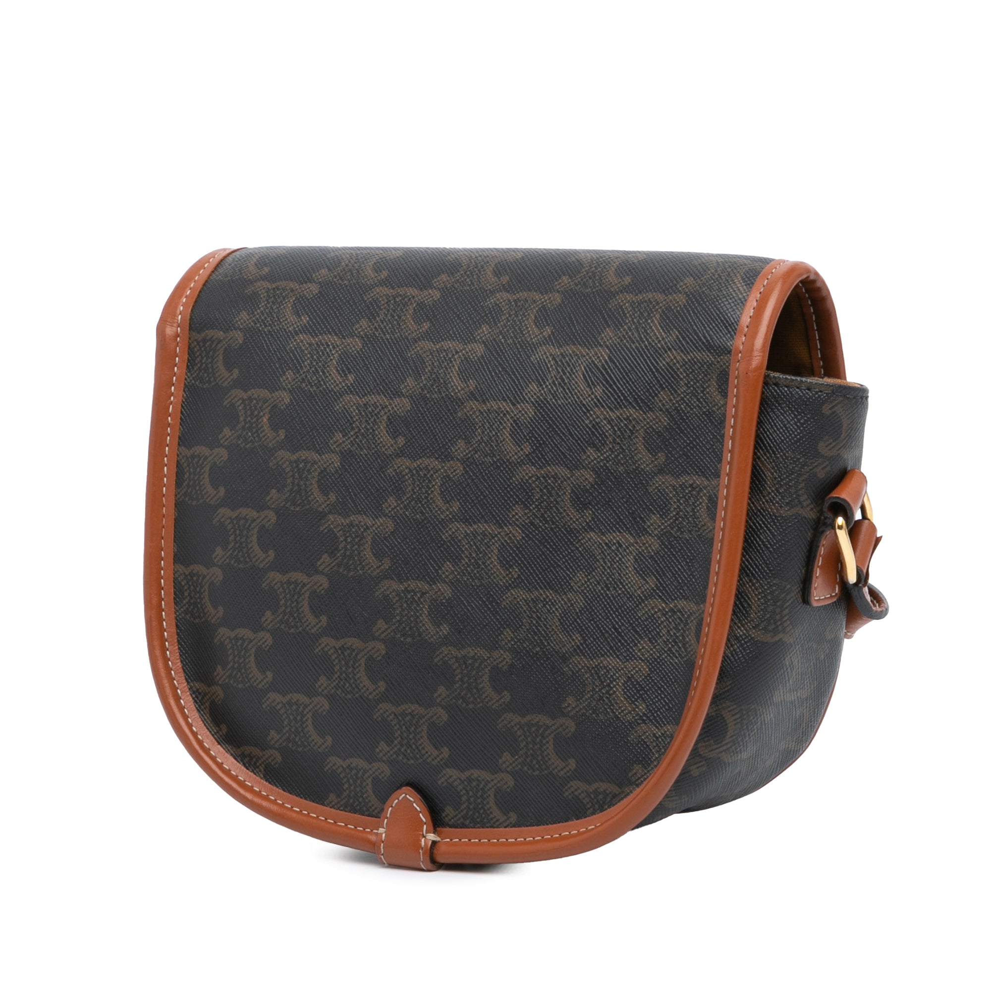 Medium Triomphe Coated Canvas Folco Crossbody