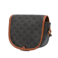 Medium Triomphe Coated Canvas Folco Crossbody
