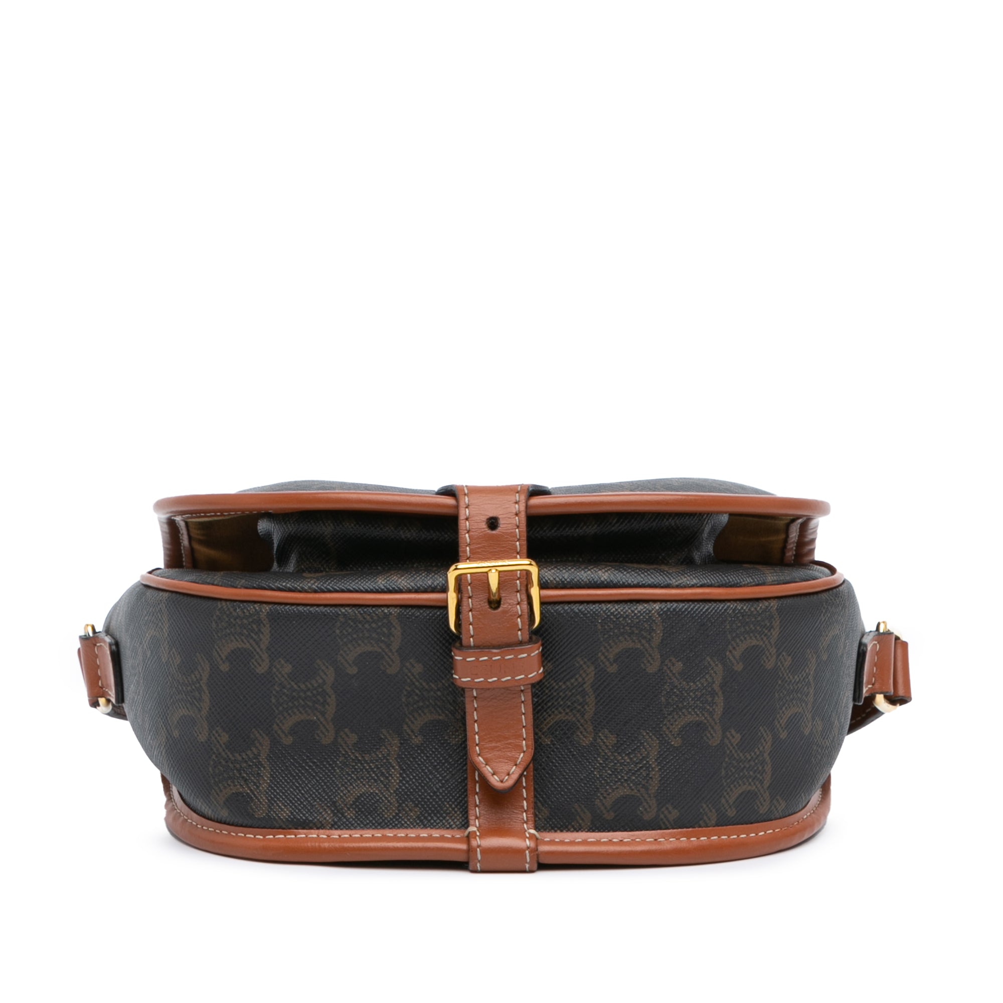 Medium Triomphe Coated Canvas Folco Crossbody
