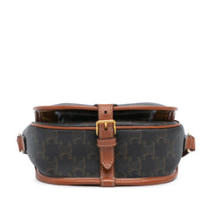 Medium Triomphe Coated Canvas Folco Crossbody