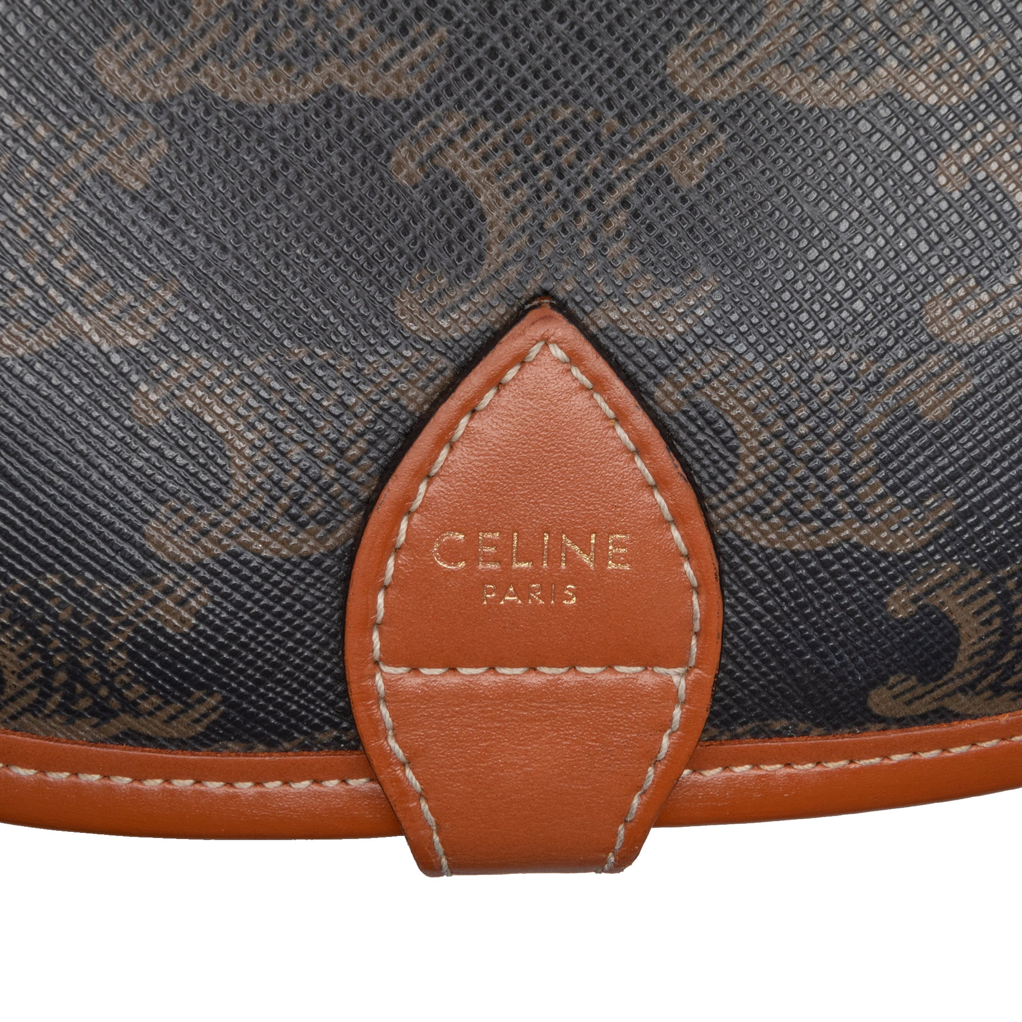 Medium Triomphe Coated Canvas Folco Crossbody