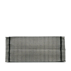 Large Canvas Houndstooth Embroidered Book Tote