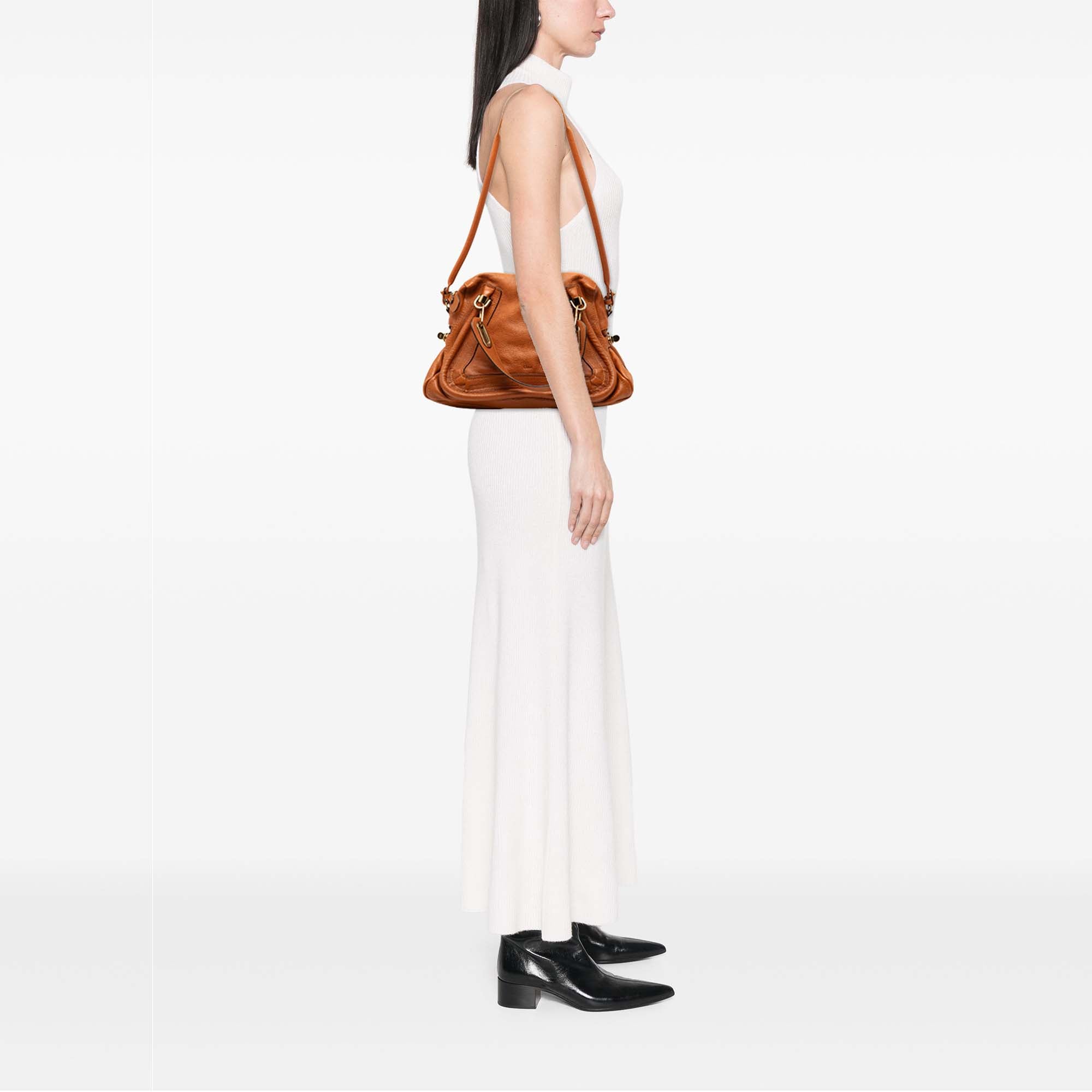 Medium Leather Paraty Satchel