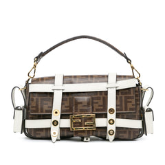 Zucca Glazed Fabric Cage Baguette Satchel