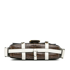 Zucca Glazed Fabric Cage Baguette Satchel