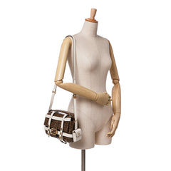 Zucca Glazed Fabric Cage Baguette Satchel