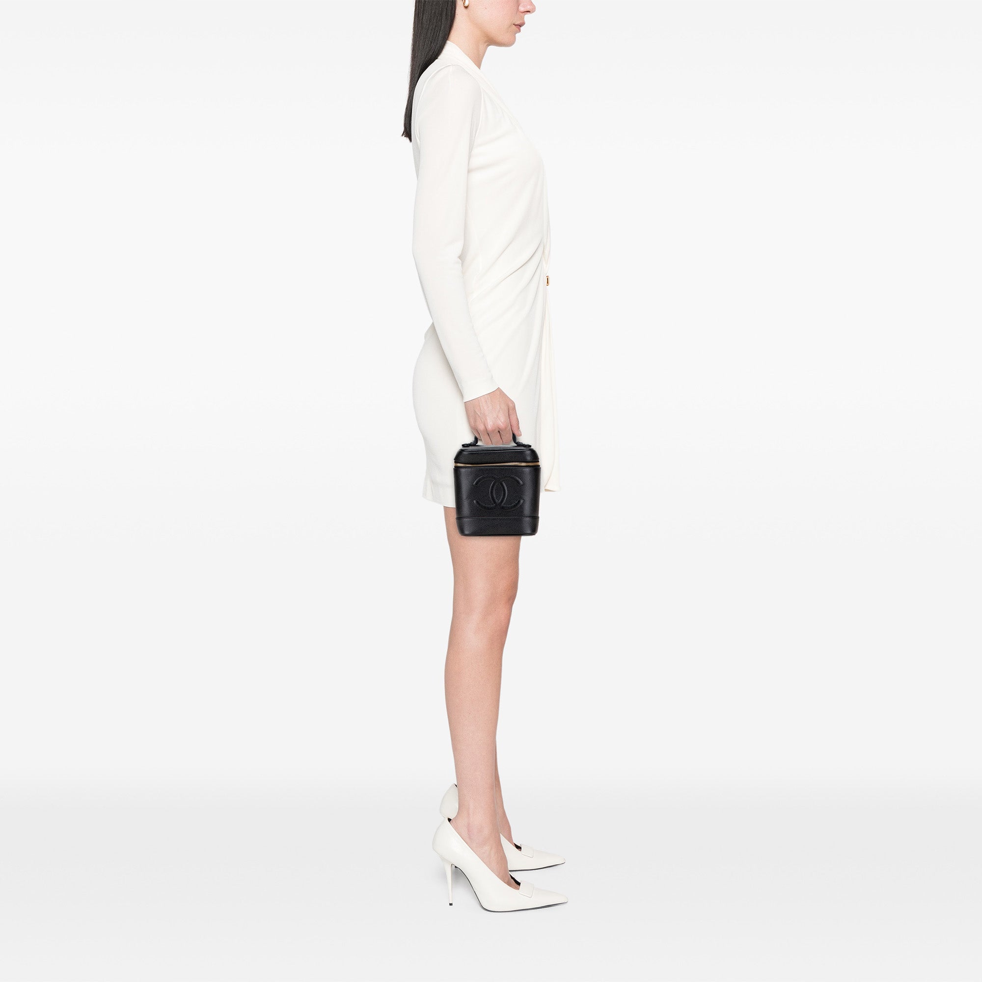 CC Caviar Vanity Bag