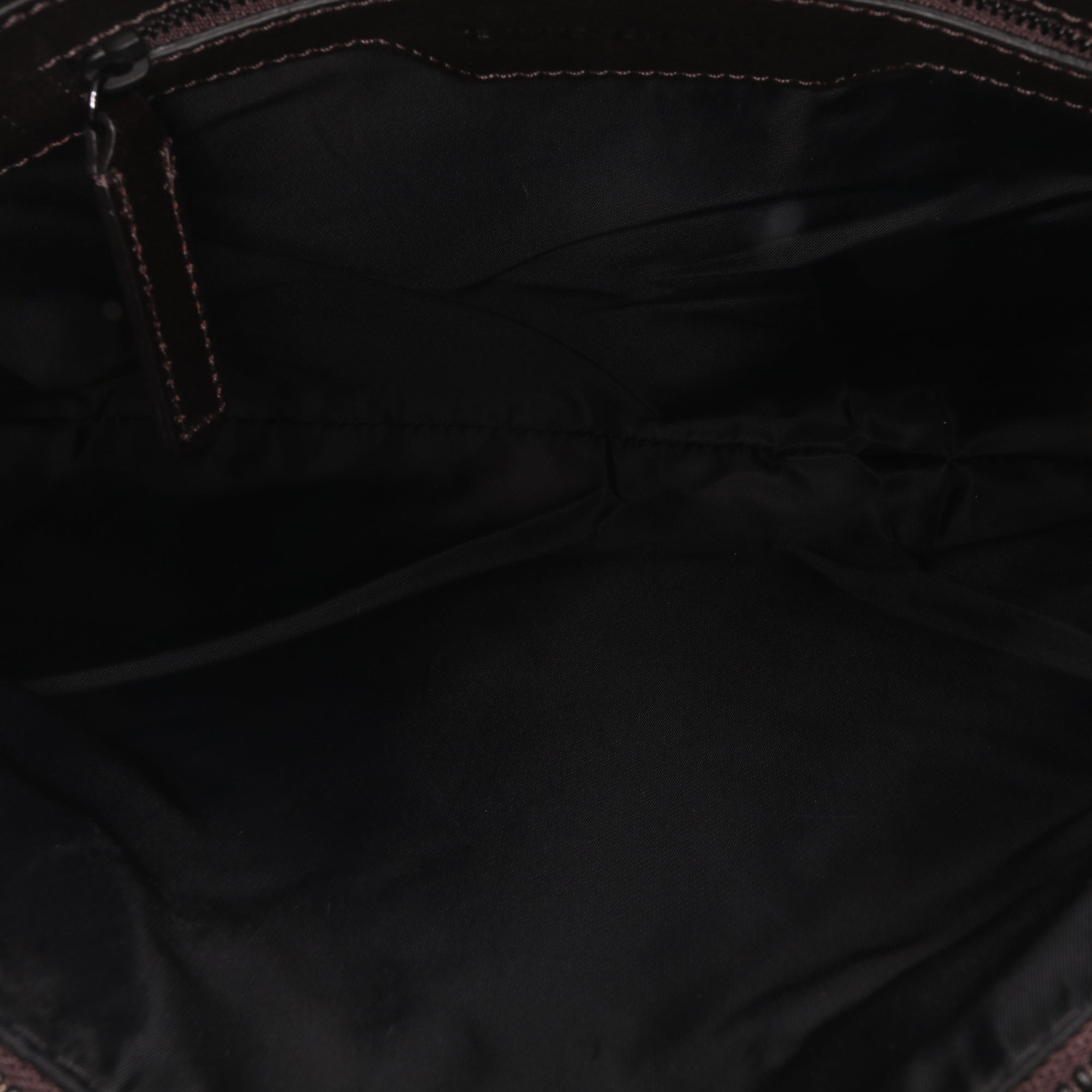 Tonal Check Nylon Hobo