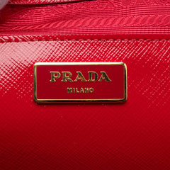 Bicolor Saffiano Vernice Satchel