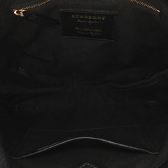 Small Leather and House Check Canvas Bingley Crossbody