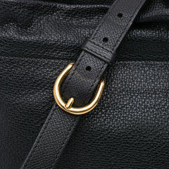 Small Leather and House Check Canvas Bingley Crossbody