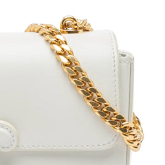 Shiny Calfskin Claude Chain Shoulder Bag