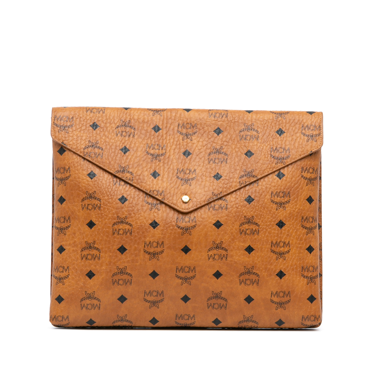 Visetos Coated Canvas Envelope Clutch