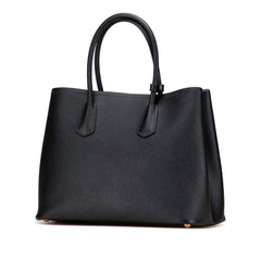 Medium Saffiano Cuir Double Satchel