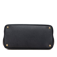 Medium Saffiano Cuir Double Satchel