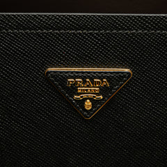 Medium Saffiano Cuir Double Satchel