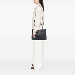 Medium Saffiano Cuir Double Satchel