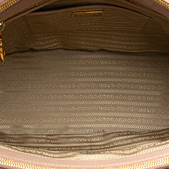 Medium Saffiano Lux Galleria Double Zip Tote