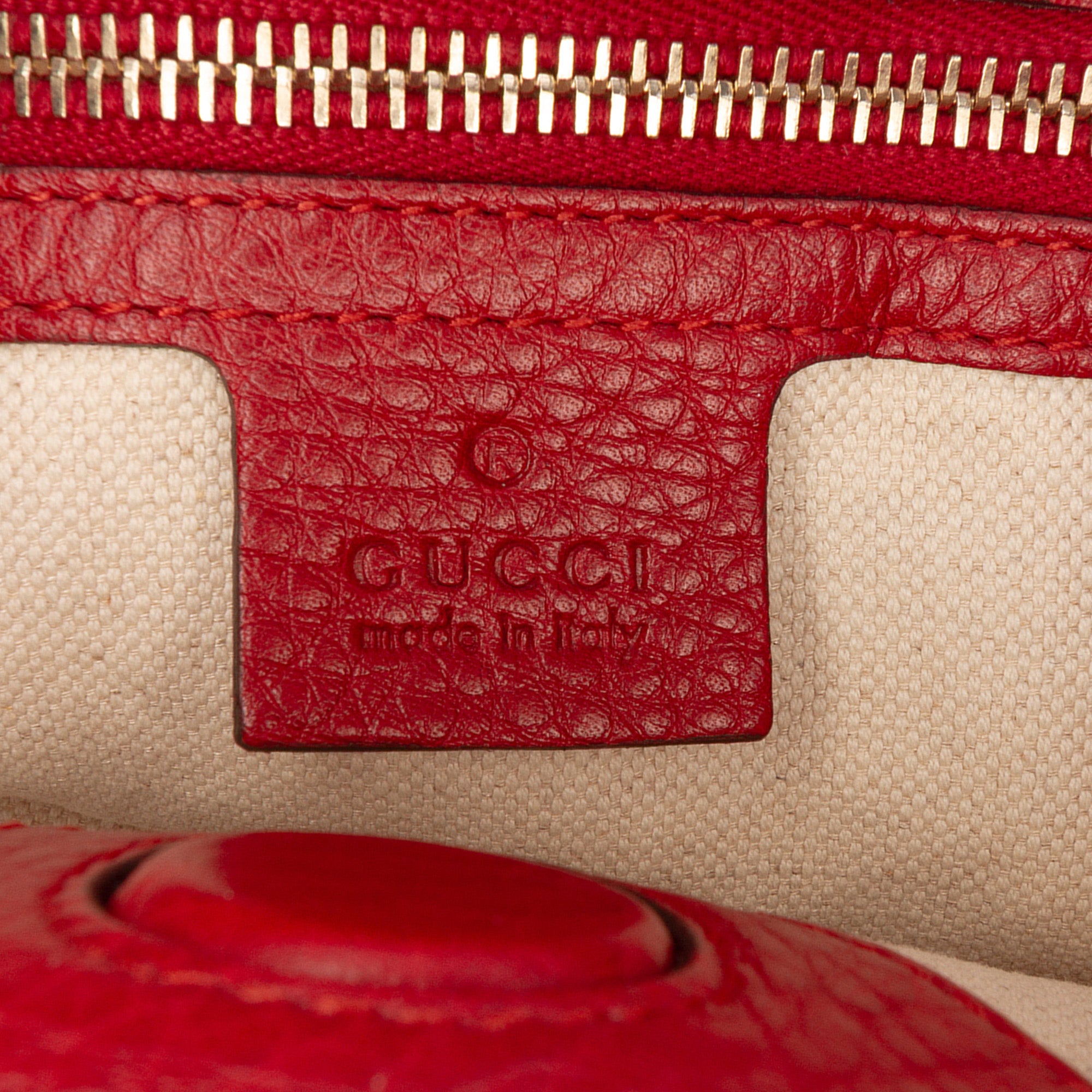 Small Calfskin Bamboo Shopper Satchel