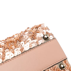 Mini Sequin Embellished VSling Satchel