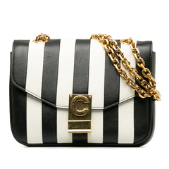 Small C Striped Leather Bag_0