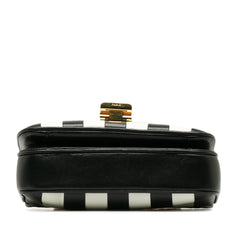 Small C Striped Leather Bag