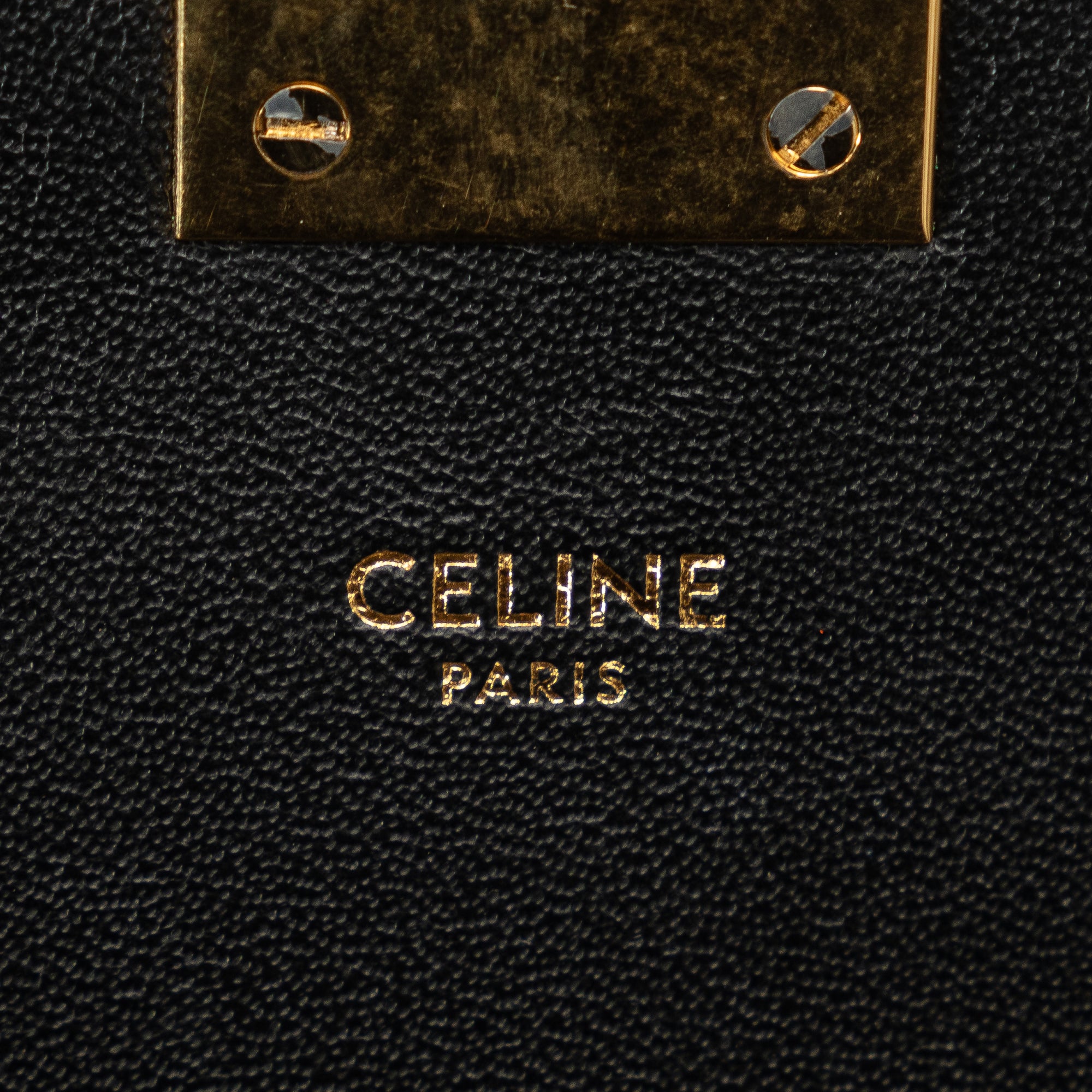 Small C Striped Leather Bag