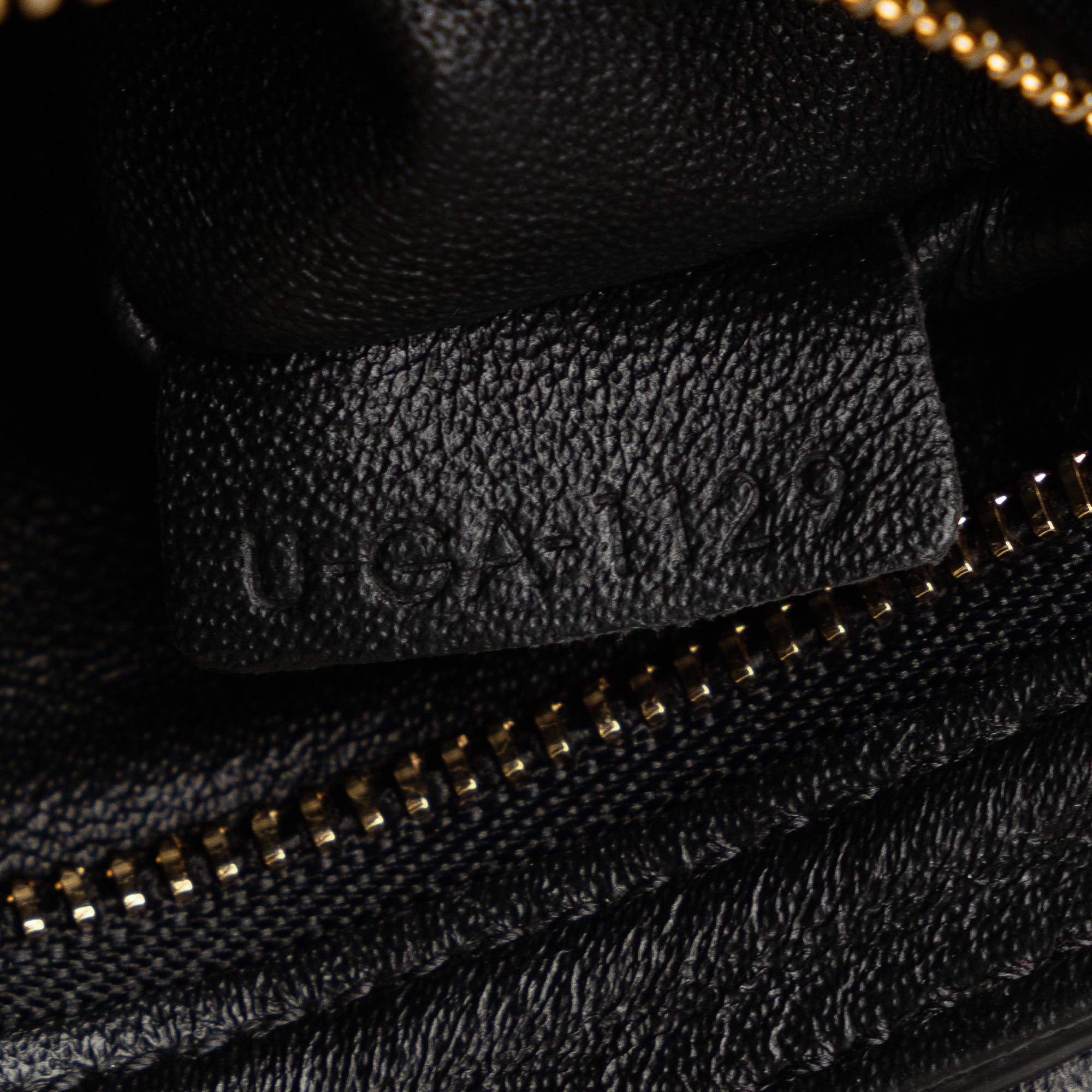 Small C Striped Leather Bag
