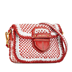 Woven Madras Crossbody