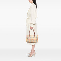 Haymarket Check Coated Canvas Tote