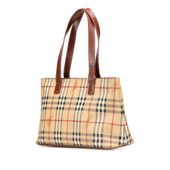 Haymarket Check Coated Canvas Tote