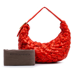 Foulard Intrecciato Calfskin Banana Hobo