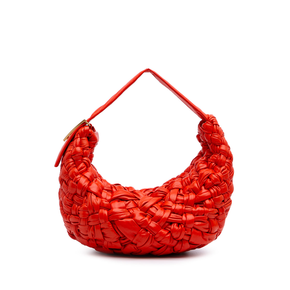 Foulard Intrecciato Calfskin Banana Hobo