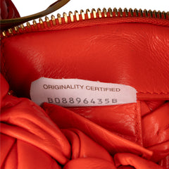 Foulard Intrecciato Calfskin Banana Hobo