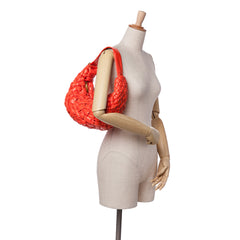 Foulard Intrecciato Calfskin Banana Hobo