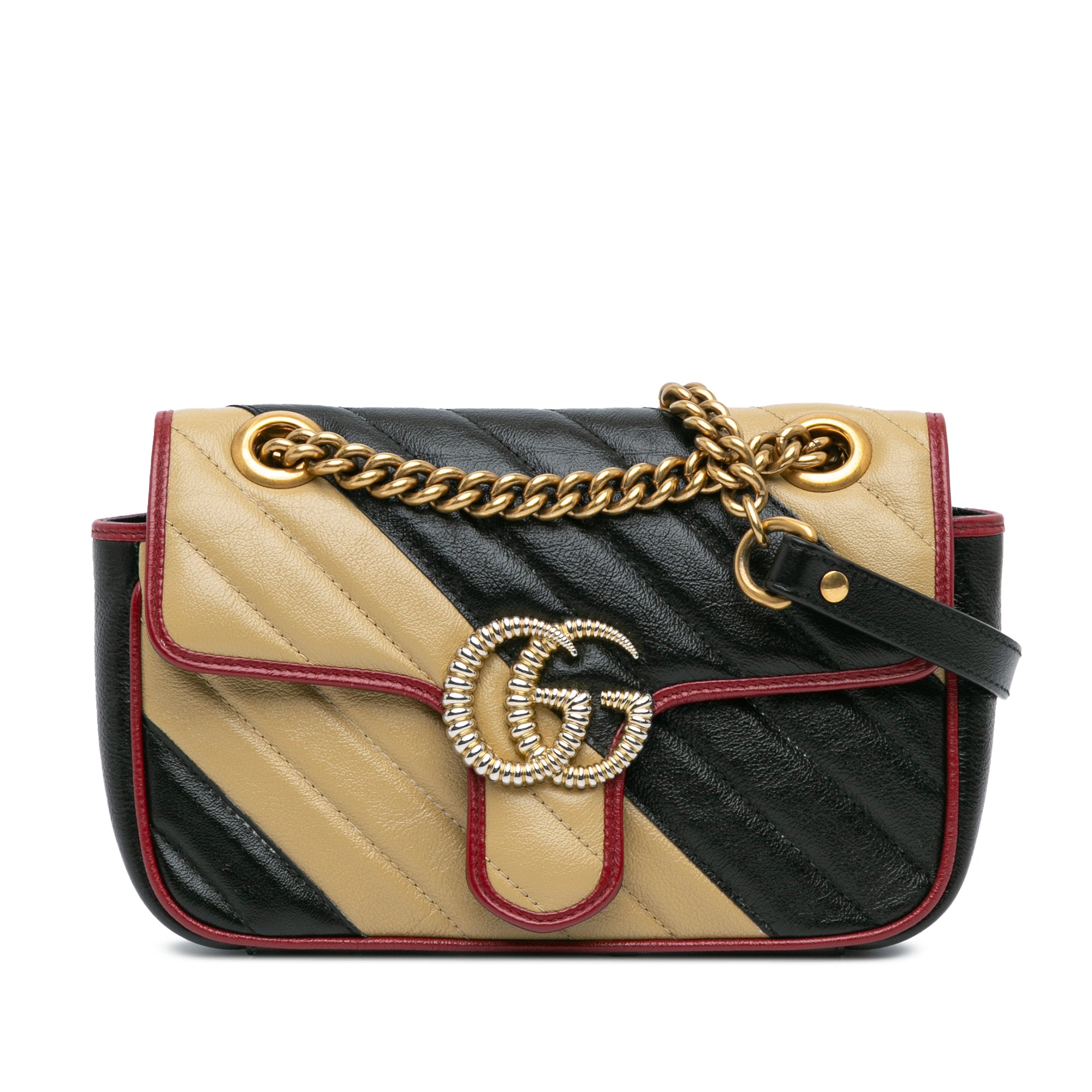 Mini Leather GG Marmont Torchon Crossbody