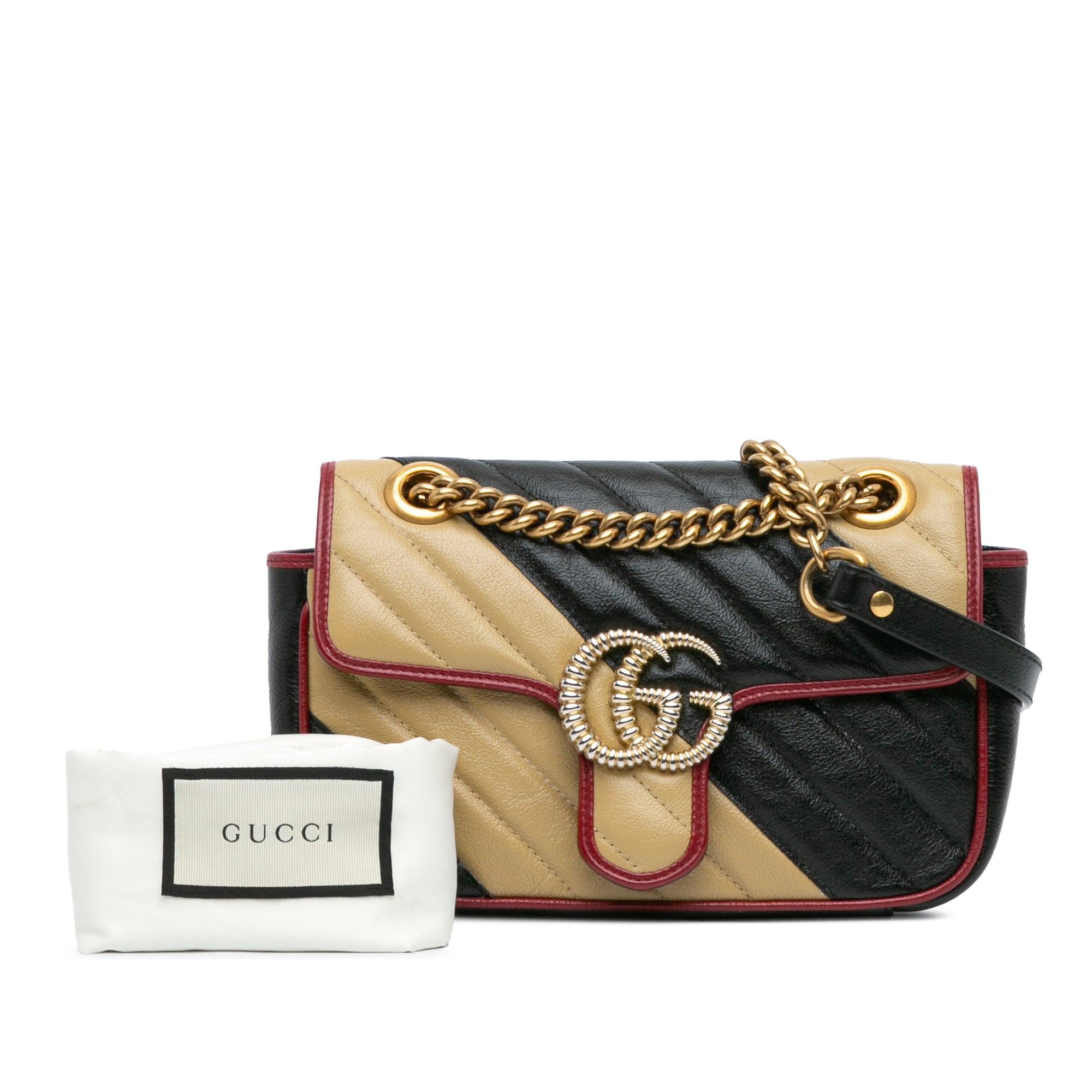 Mini Leather GG Marmont Torchon Crossbody