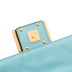 Mini Zucca Embossed Leather Baguette Satchel