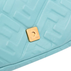 Mini Zucca Embossed Leather Baguette Satchel