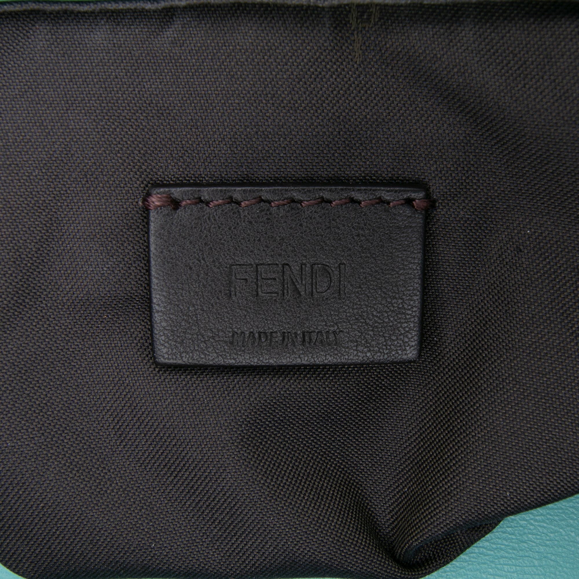 Mini Zucca Embossed Leather Baguette Satchel