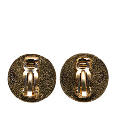 Gold Plated CC Clip On Earrings