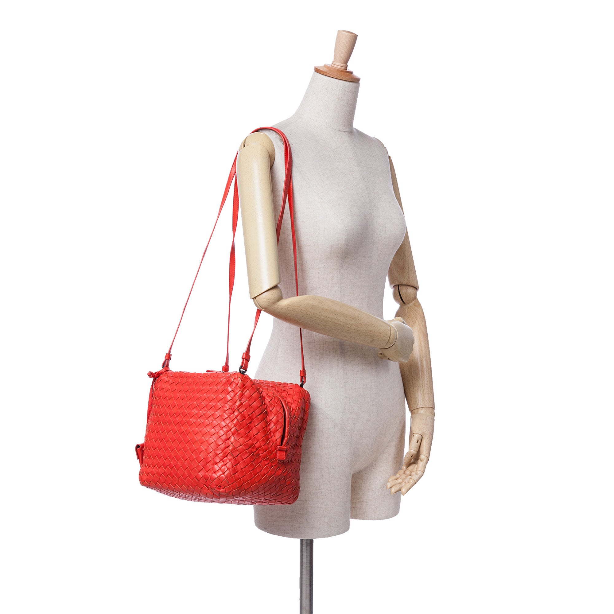 Nappa Intrecciato Cube Shoulder Bag